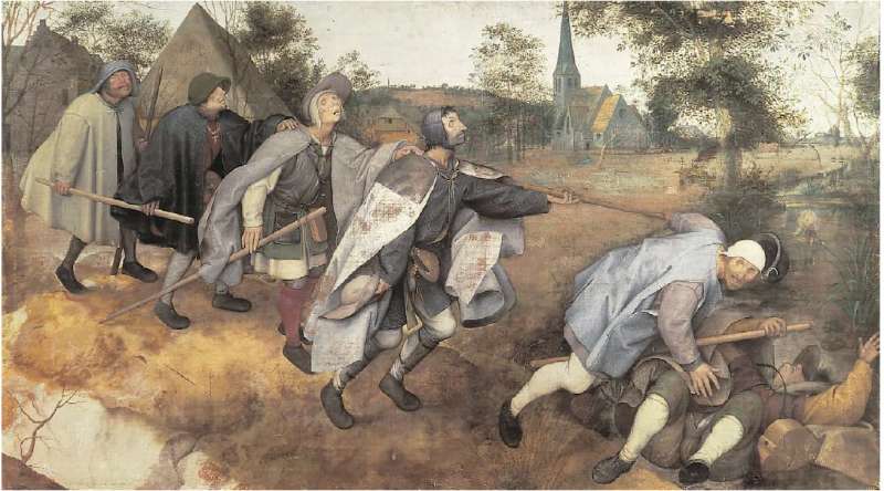 The Blind Leading the Blind (De parabel der blinden) by Pieter Bruegel the Elder